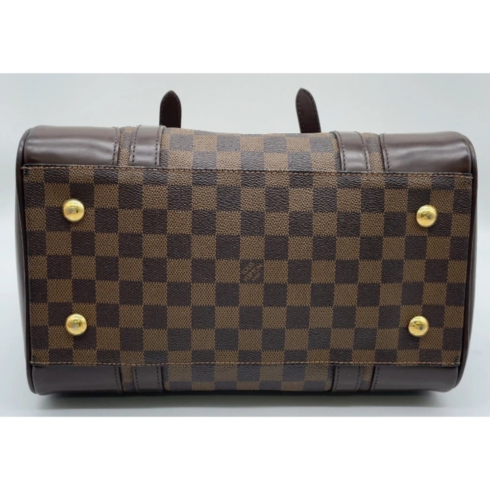 Louis Vuitton Damier Ebene Berkeley N52000 Handbag,LRG,Brn-Beige, Leather/Canvas - Picture 5 of 17